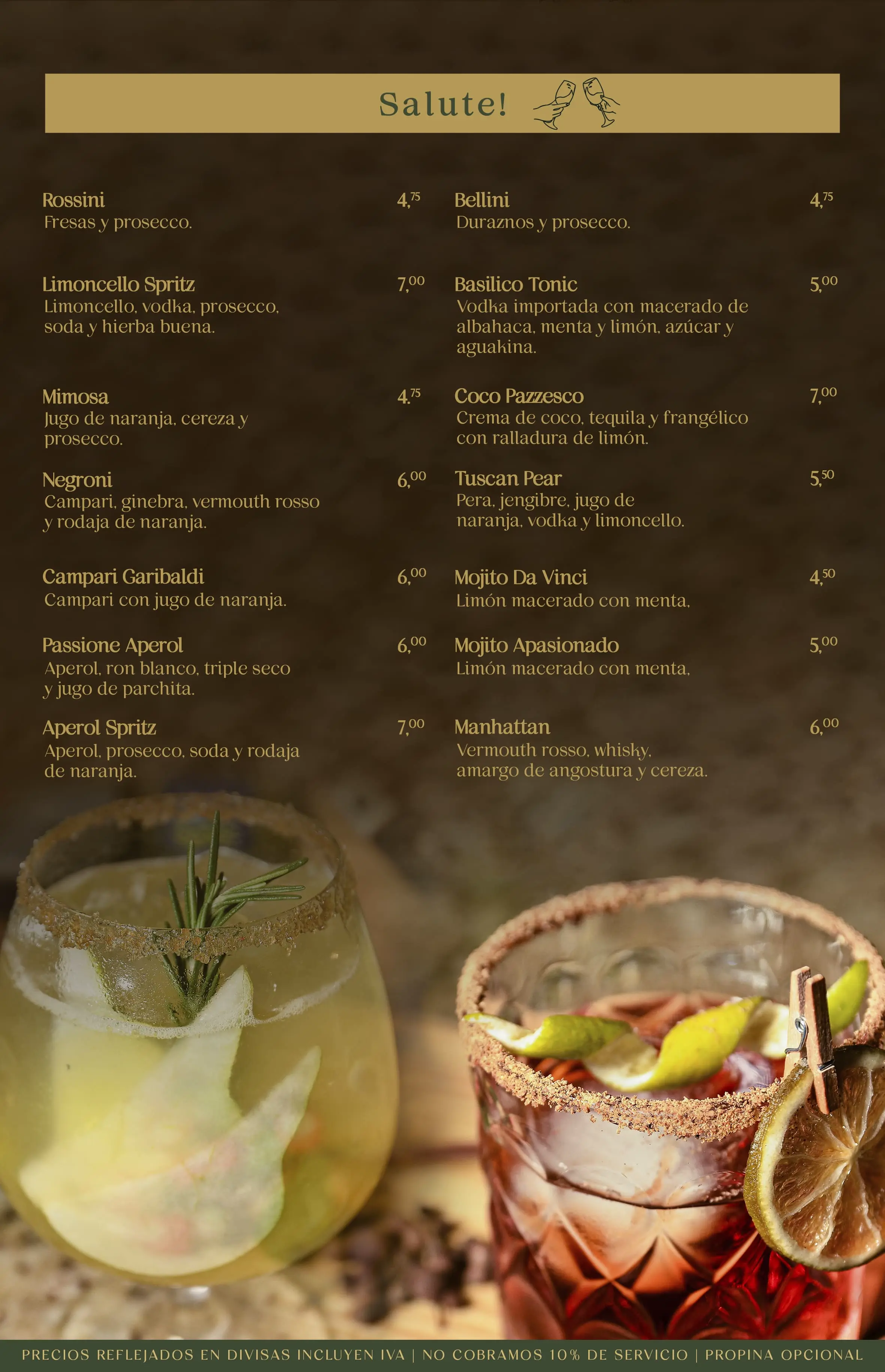 Da Vinci menu 9