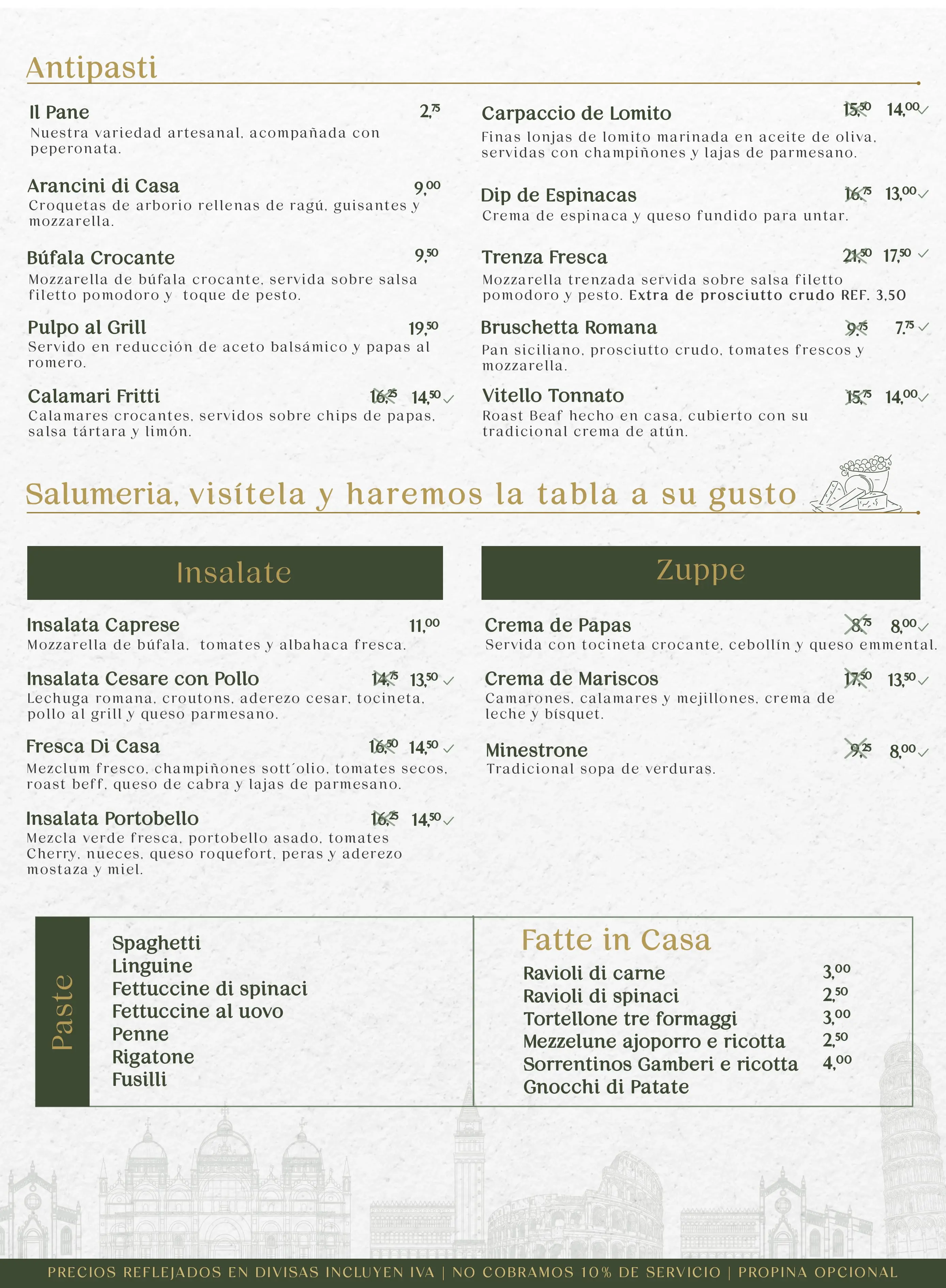 Da Vinci menu 5